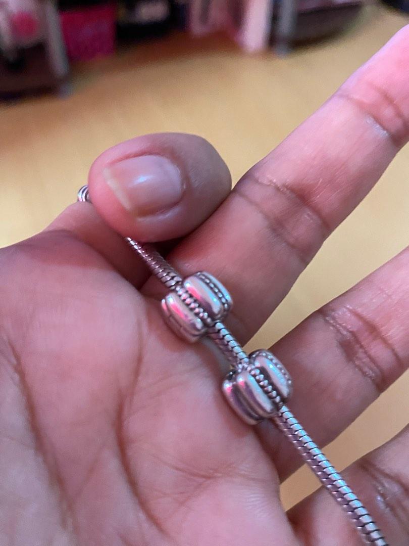 Authentic Pandora Ridge Clips (Pair), Women's Fashion, Jewelry