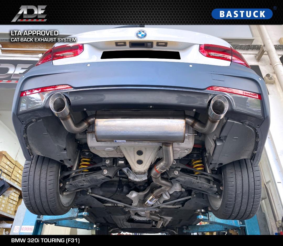 BASTUCK LTA APPROVED CATBACK EXHAUST SYSTEM ON BMW 320i TOURING (F31
