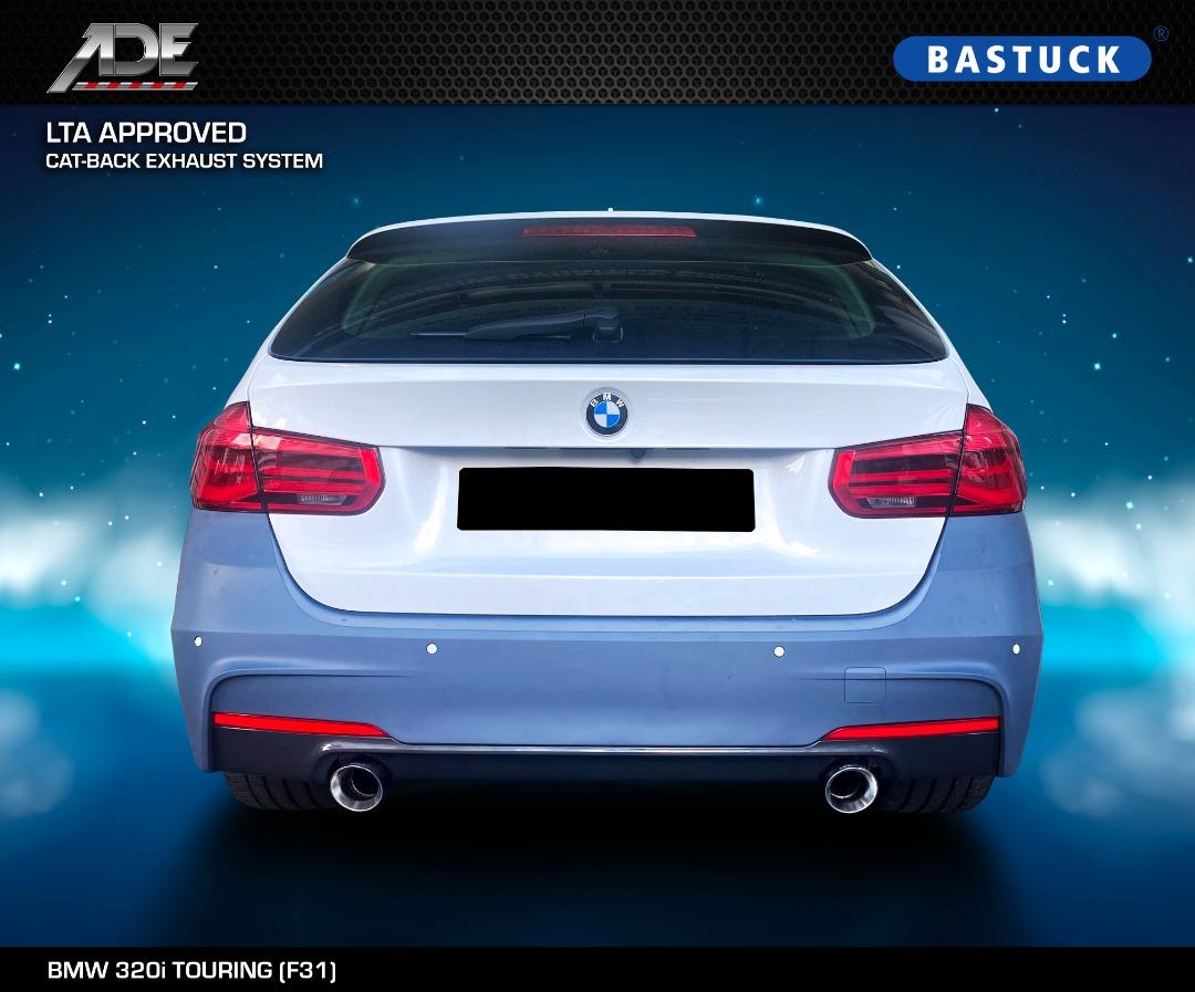 BASTUCK LTA APPROVED CATBACK EXHAUST SYSTEM ON BMW 320i TOURING (F31