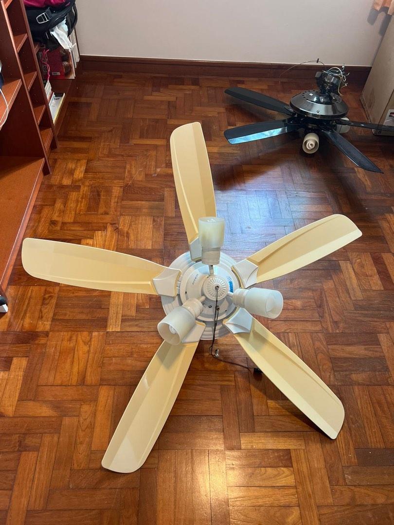 Big Ceiling Fan with light, Furniture & Home Living, Lighting & Fans