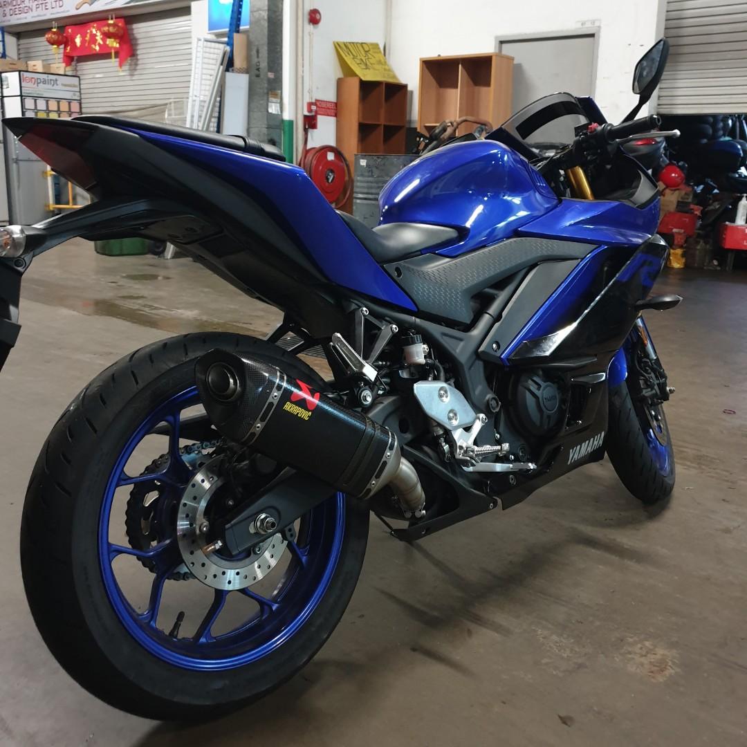 yamaha r3 akrapovic exhaust