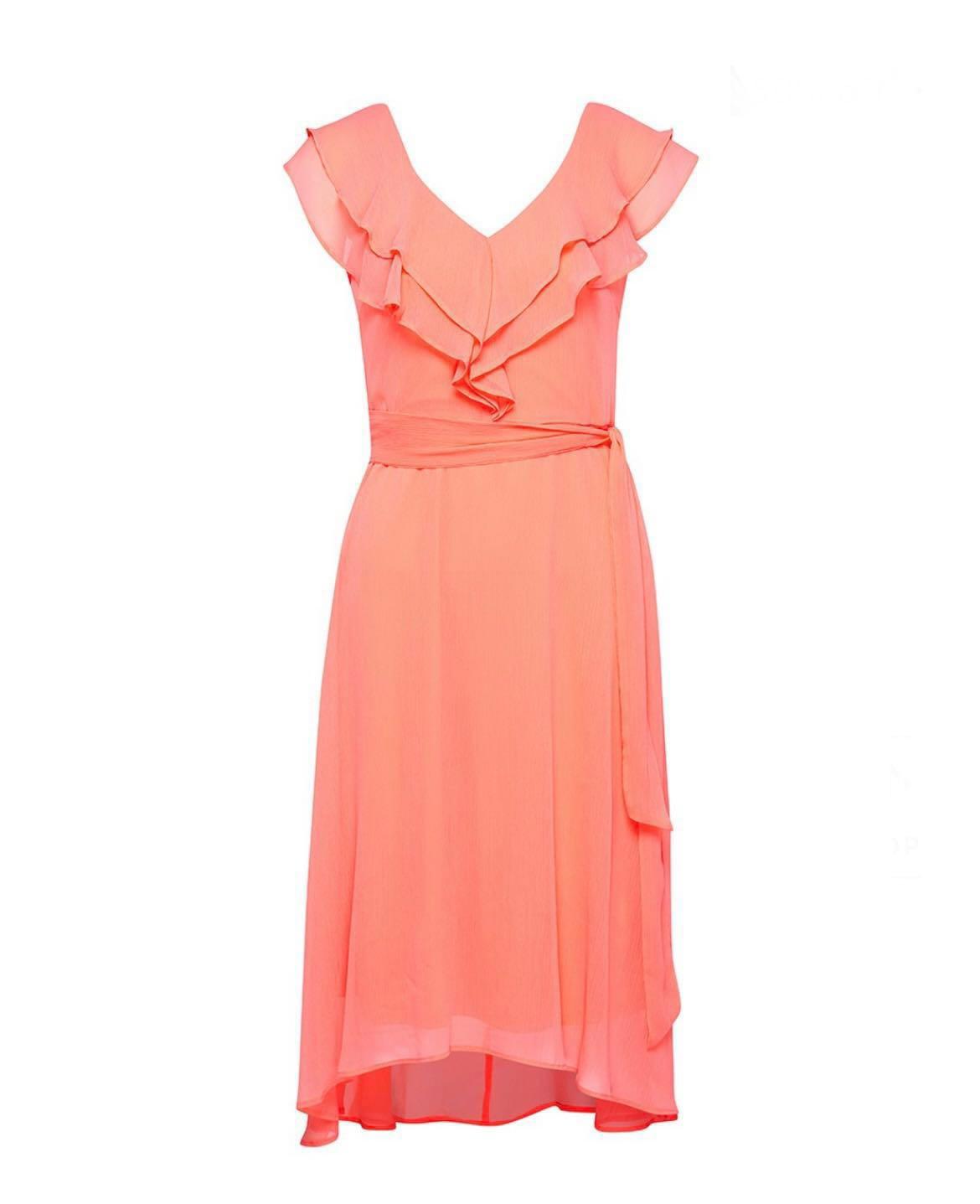 dkny ruffle dress
