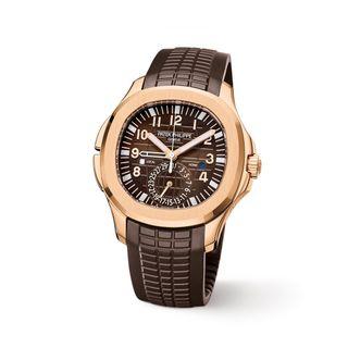 BNIB PATEK PHILIPPE AQUANUT TRAVEL TIME (Ref: 5164R) Rose Gold