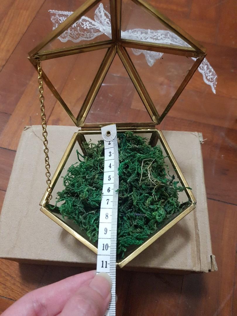 Brass ring holder. pentagon shaped., Furniture & Home Living, Home