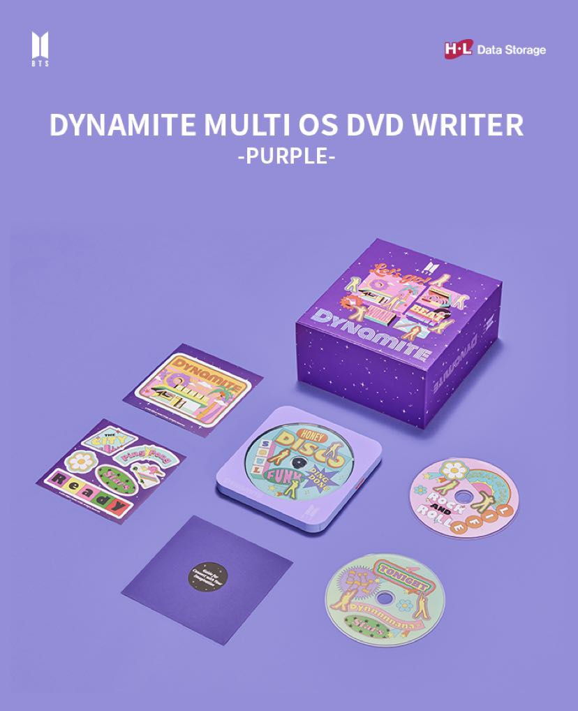 BTS Dynamite Multi OS DVD Writer Violet(read the description first), TV