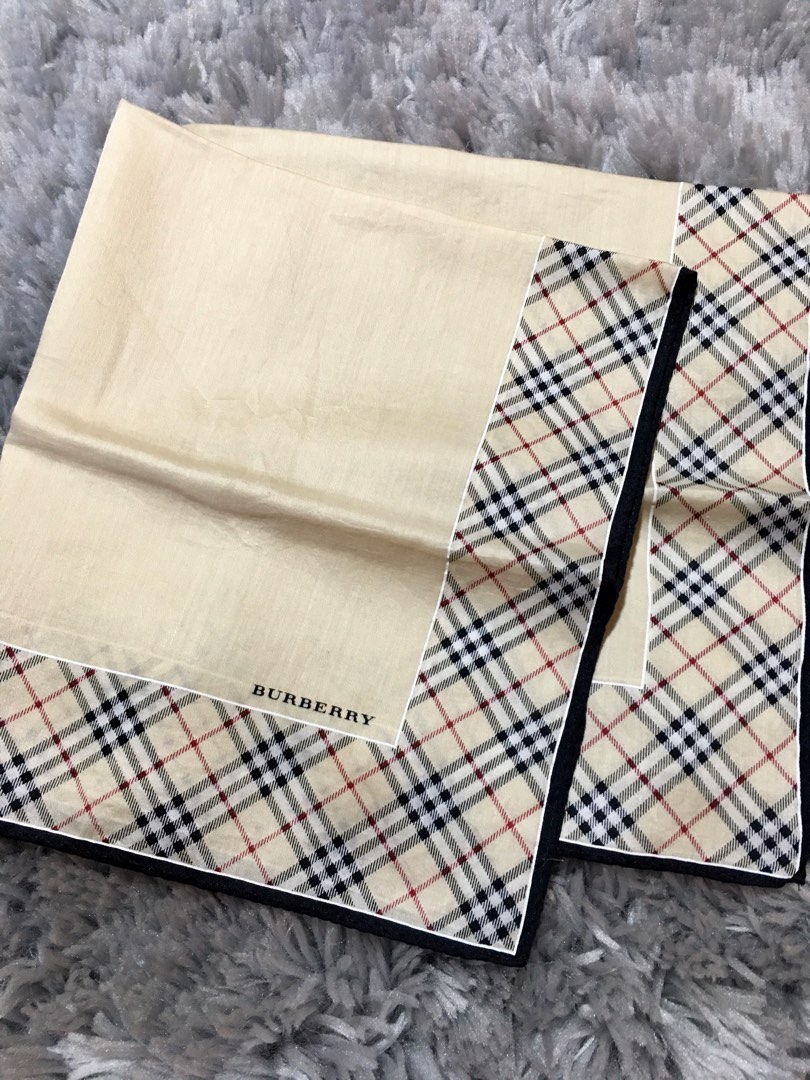 Burberry handkerchief, Women's Fashion, Watches & Accessories, Scarves ...