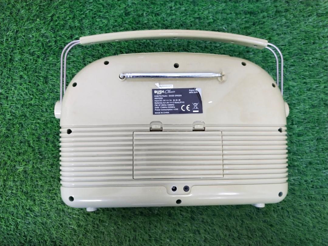 BUSH Classic Retro DAB/FM Radio Sage Green, Audio, Portable Music