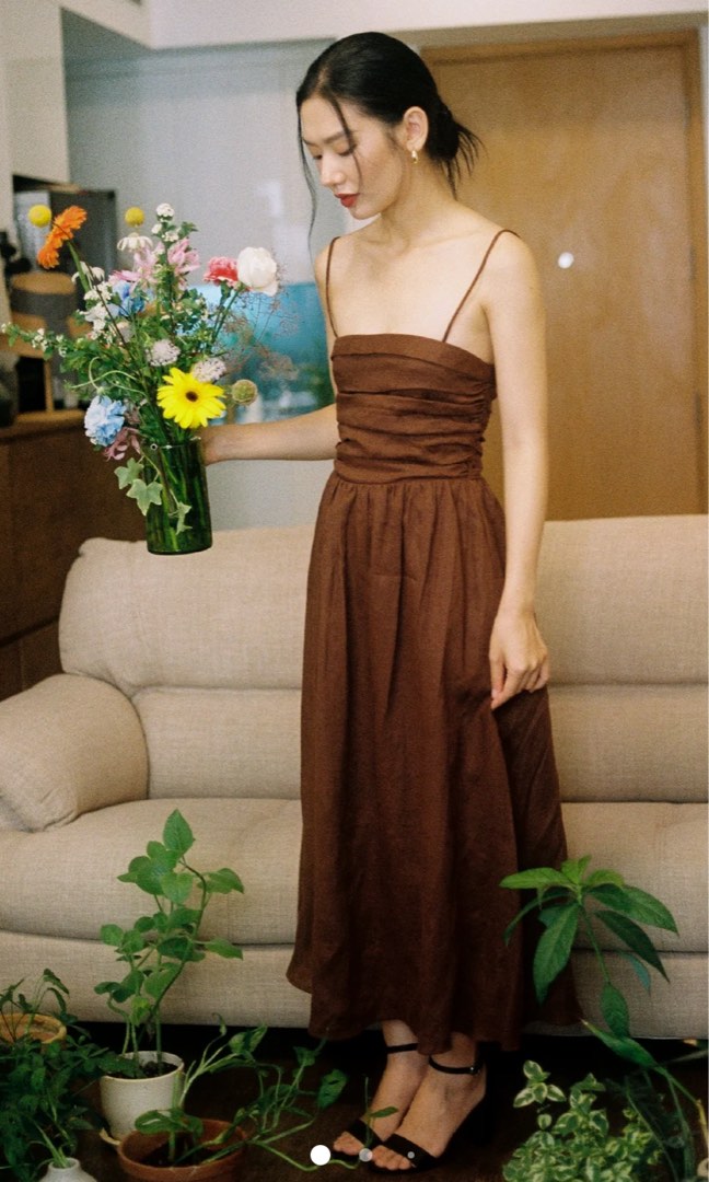 Caramel Monster Chloe Dress in Chocolate, Women's Fashion, Dresses & Sets, Dresses on Carousell