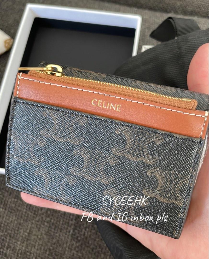 celine zipped card holder