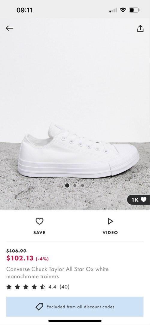 Chuck taylor on sale discount codes