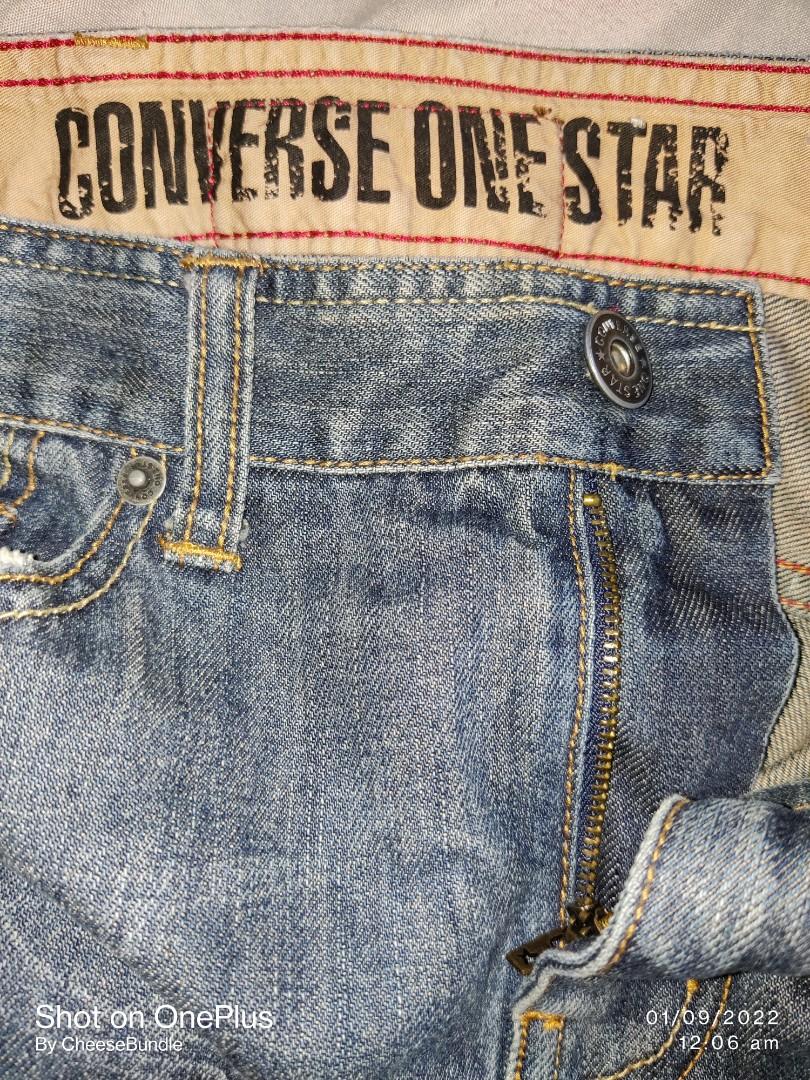 Converse one on sale star jeans