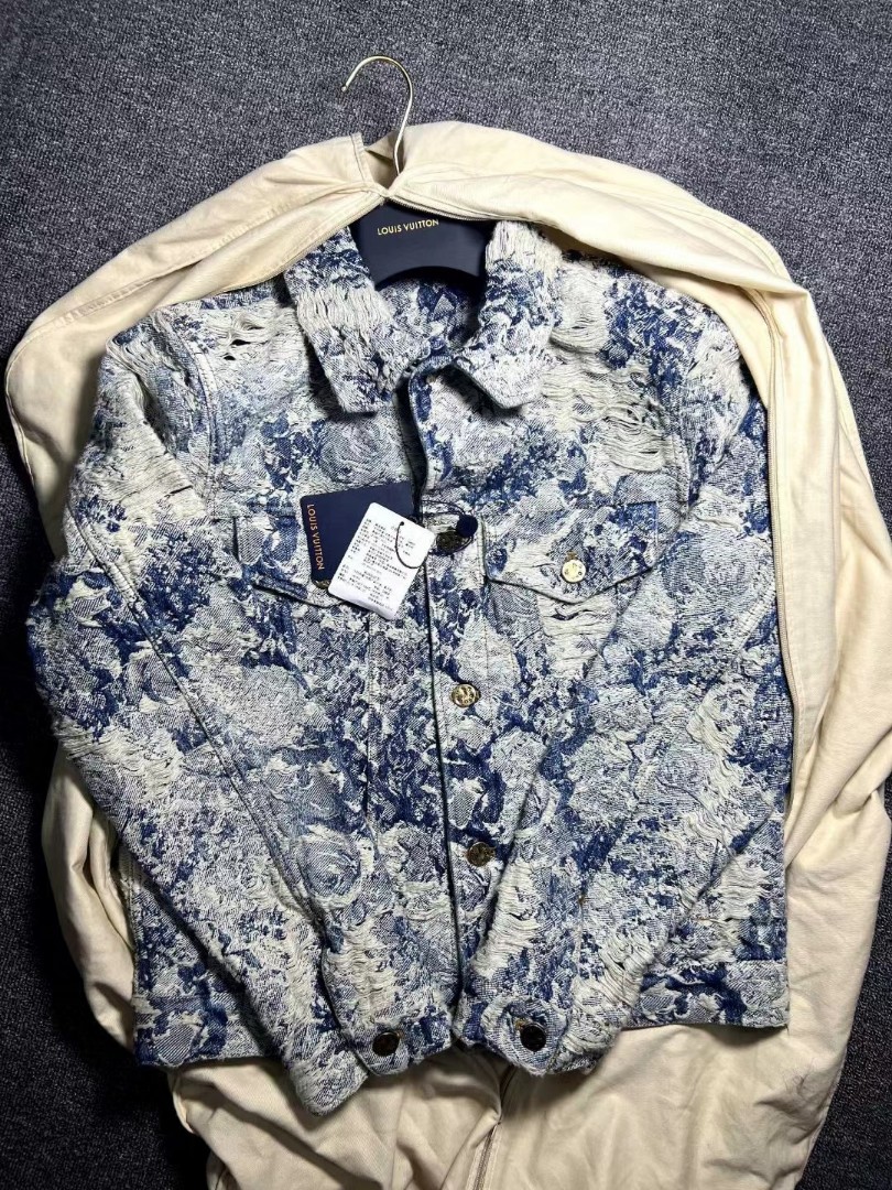 Cotton classic denim LV jacket, Men's Fashion, Coats, Jackets and Outerwear  on Carousell