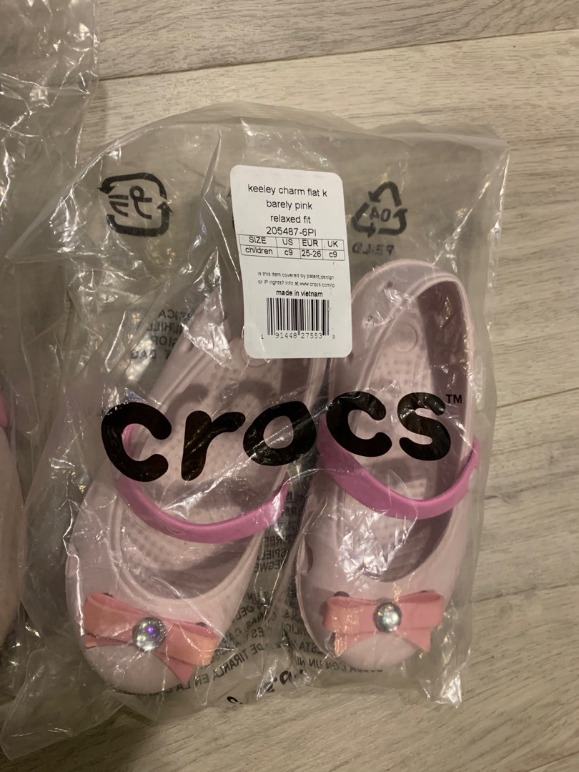 Barely pink crocs deals