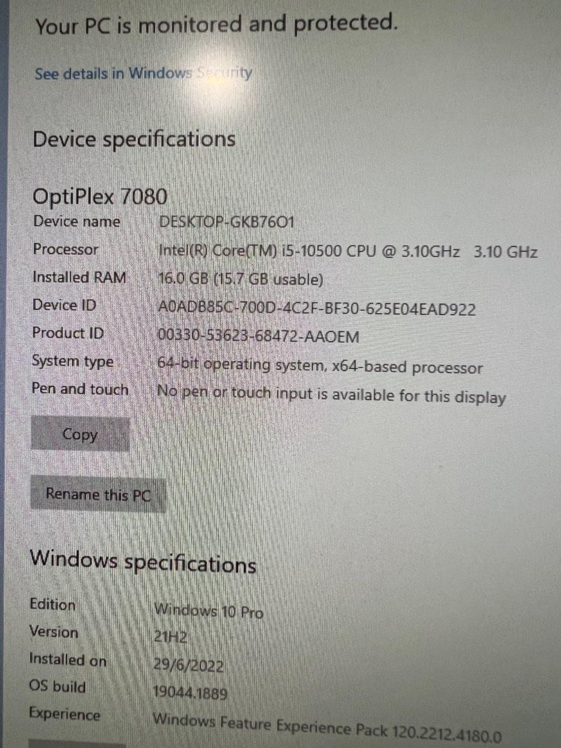 Dell Optiplex 7080 Micro, Computers & Tech, Desktops on Carousell