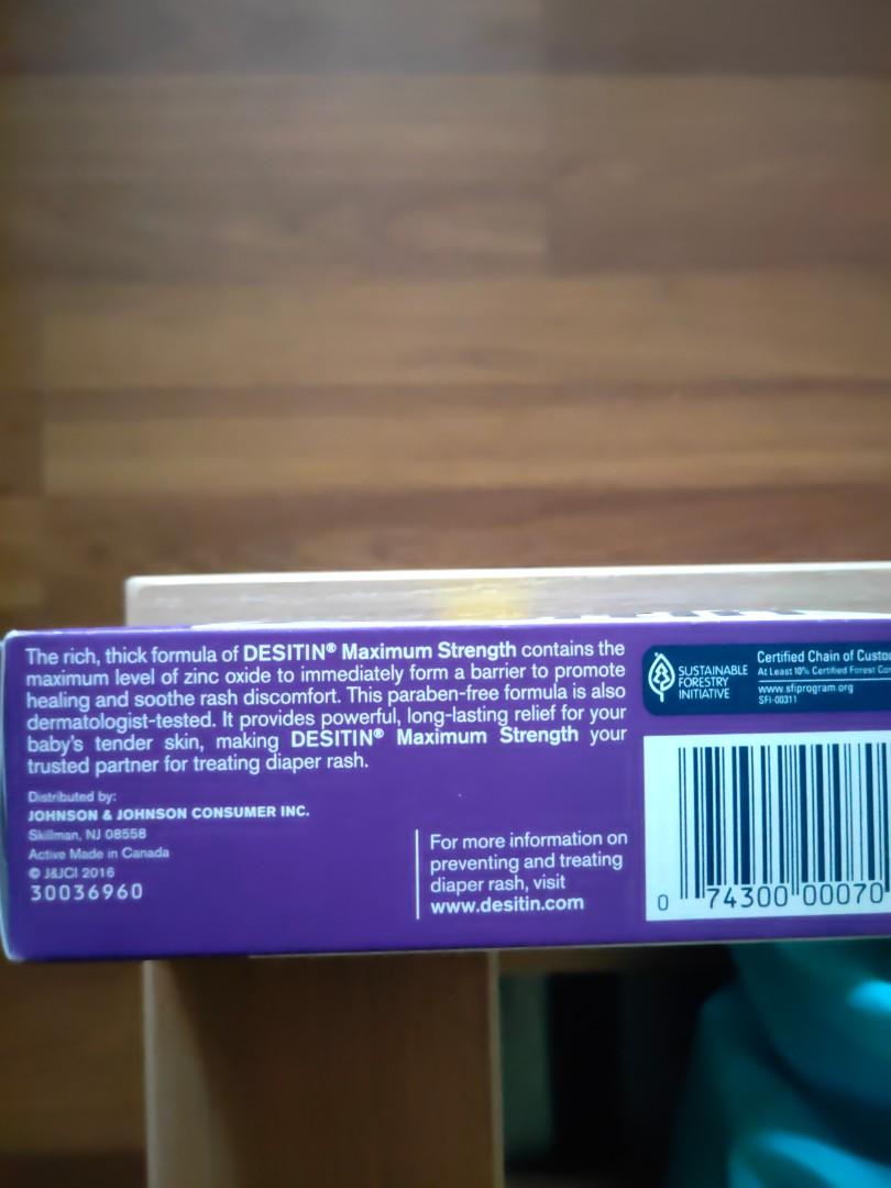 Desitin Maximum Strength Zinc Oxide Diaper Rash Paste 2 oz (57g