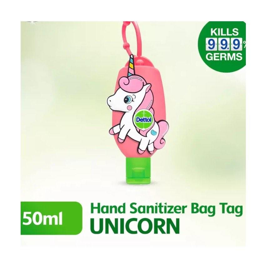 Dettol Hand Sanitizer Bag Tag Unicorn, Beauty & Personal Care
