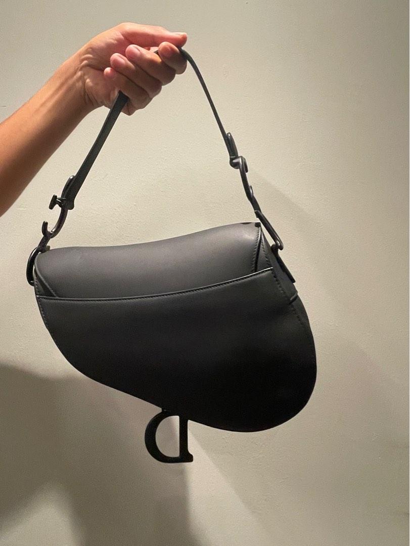 Dior Saddle Bag Medium Matte Black, Luxury, Bags & Wallets on Carousell