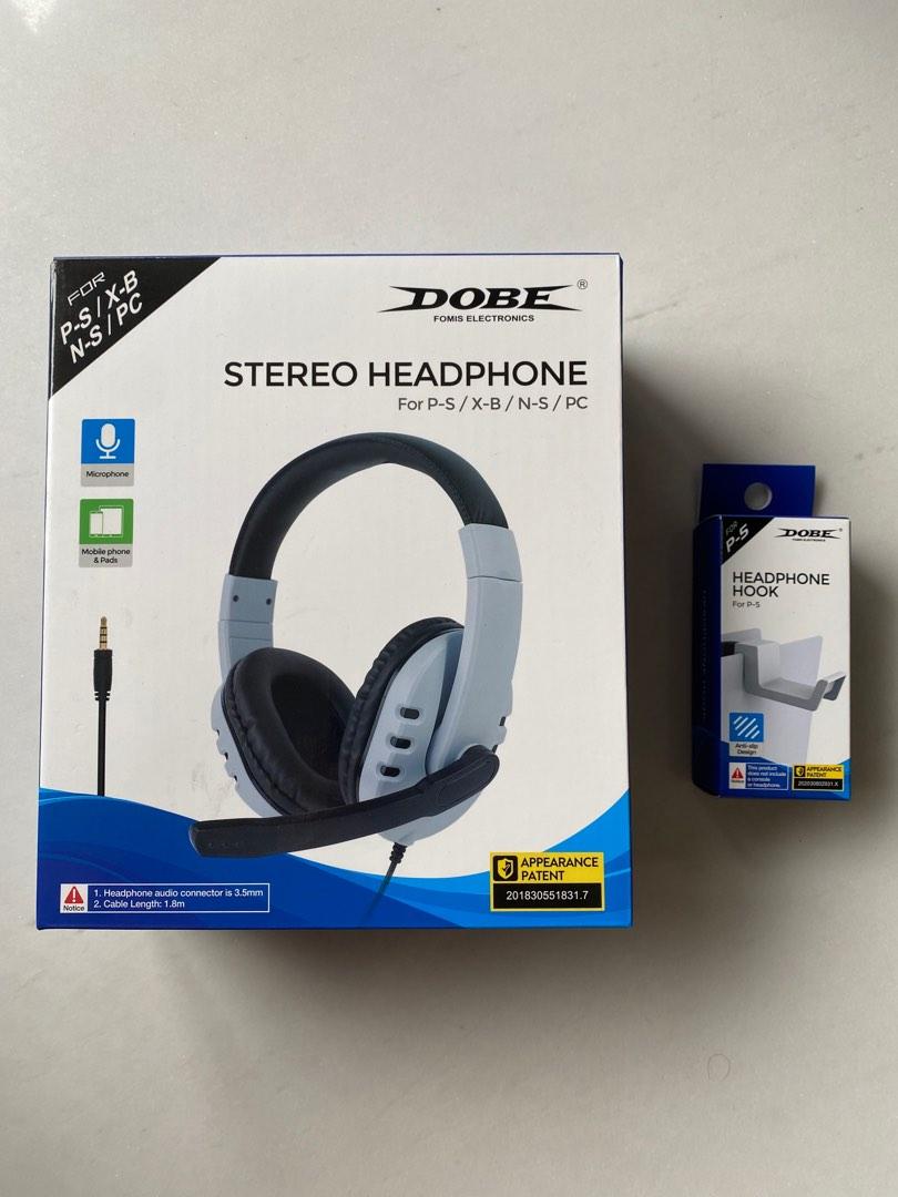 Dobe stereo headphone and hook Audio Headphones Headsets on