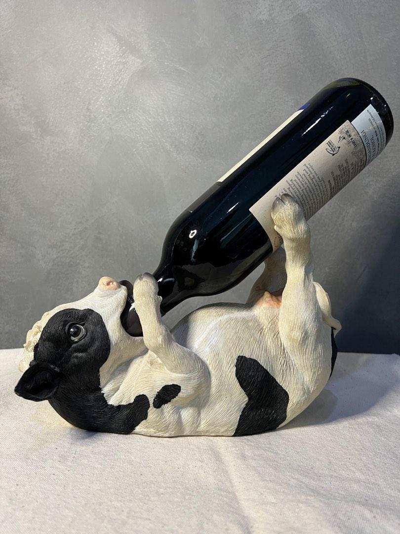 Cow wine bottle 2025 holder