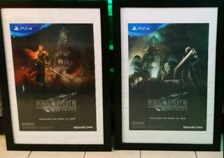 Final Fantasy 7 Remake Original Poster with frames