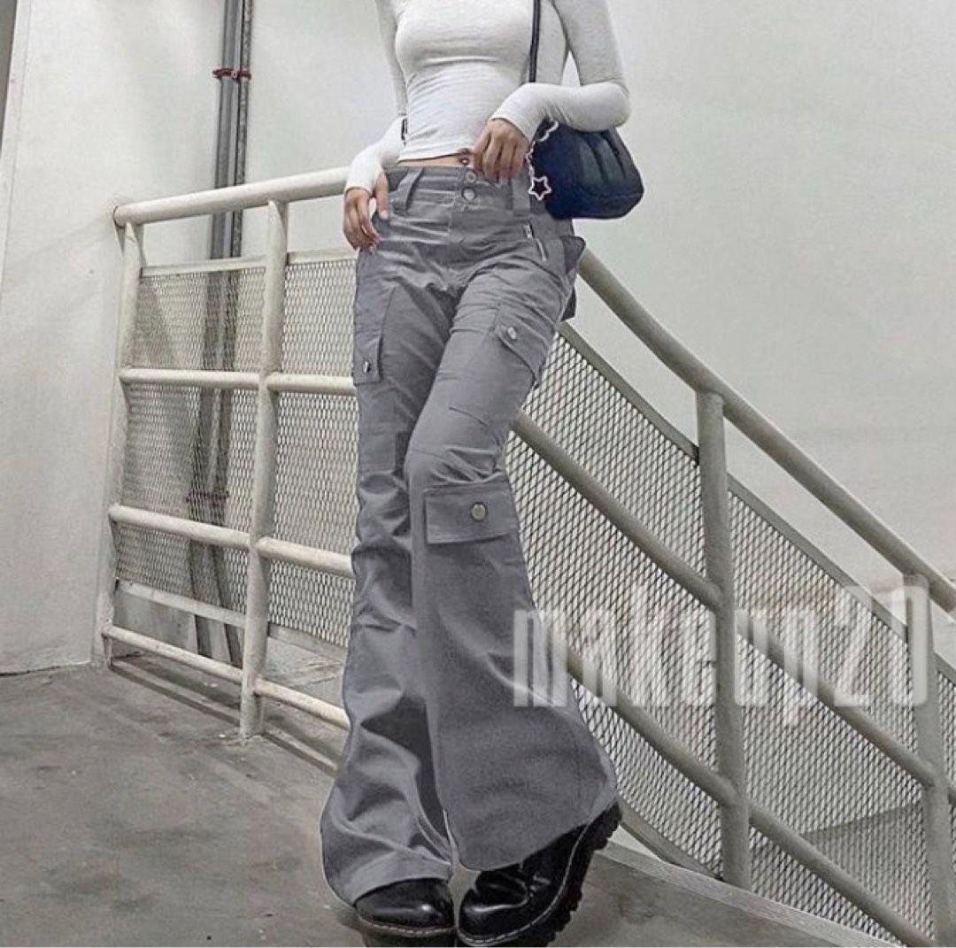 y2k flare pants, Women's Fashion, Bottoms, Other Bottoms on Carousell