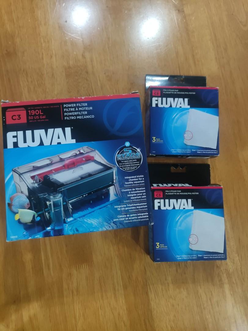 Fluval C3 Hangon Aquarium Power Filter, Pet Supplies, Homes & Other