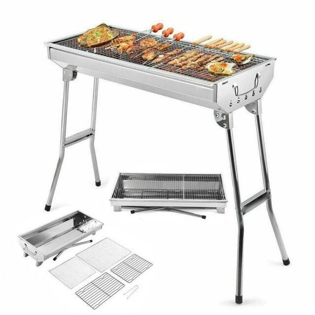Foldable Portable BBQ Pit Stainless Steel, TV & Home Appliances