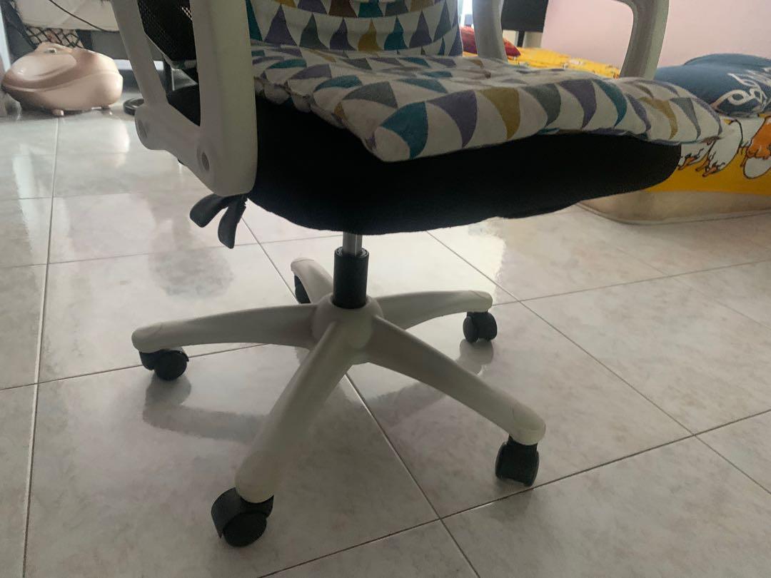 Foldable table and office chair for sale, Furniture & Home Living