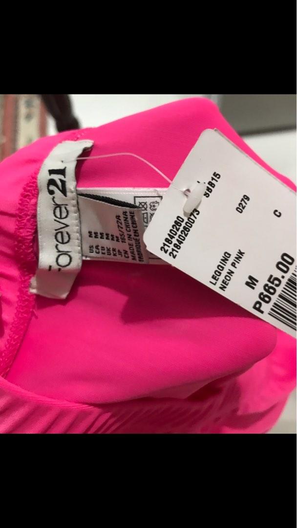 Forever 21 neon pink leggings Women s Fashion Bottoms Other Bottoms on Carousell