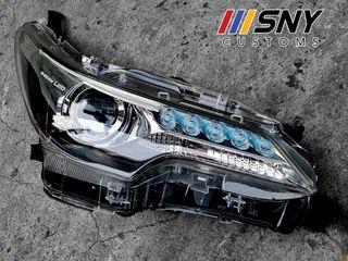 Fortuner Projector Headlights with Bi-beam led DRL 2016 to 2022