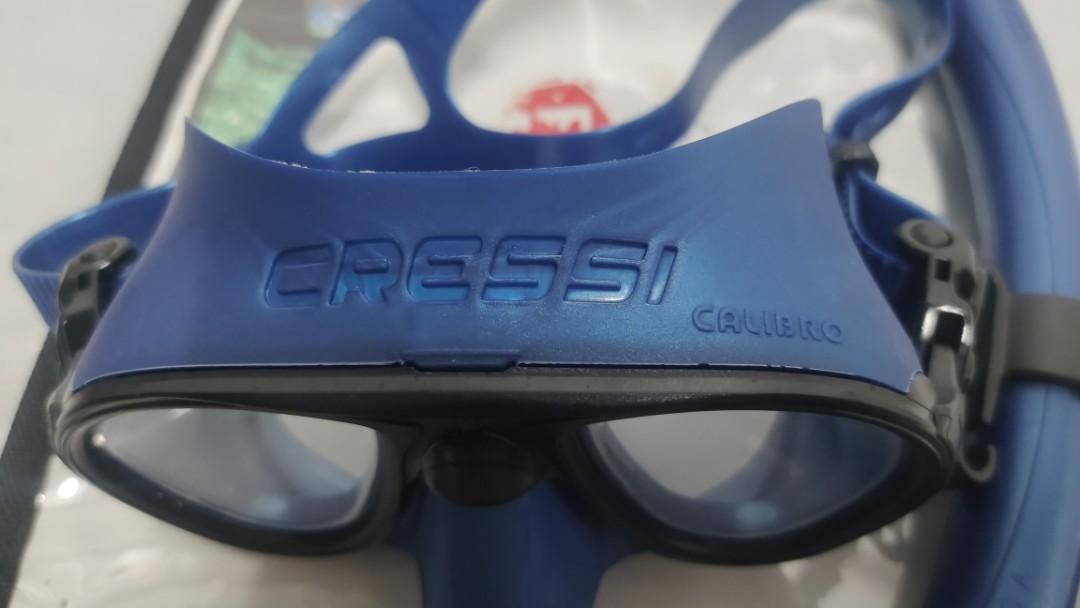 Freediving Starter Kit Cressi Calibro Mask, Corsica Snorkel and Rondinella Fins, Sports