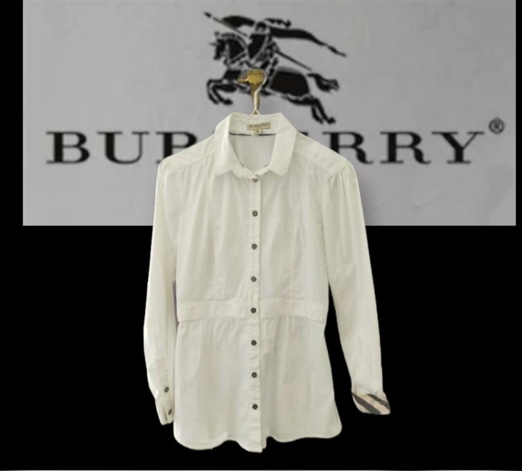 Burberry william button outlet down