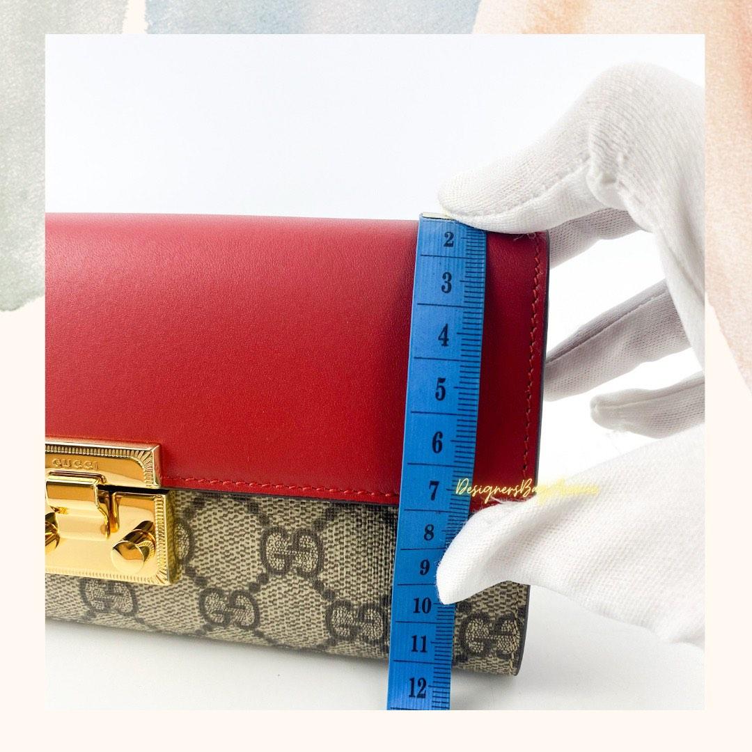 Gucci Supreme Monoblock Padlock Continental Wallet on Chain (WOC