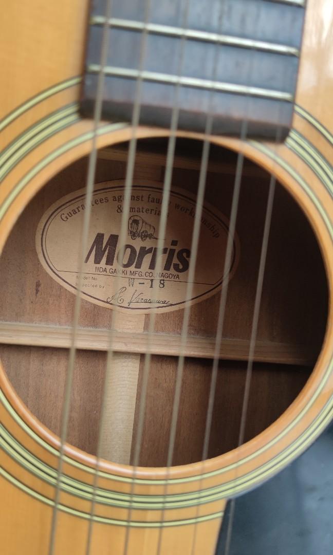 Guitar acoustic Morris, Hobbies & Toys, Music & Media, Musical