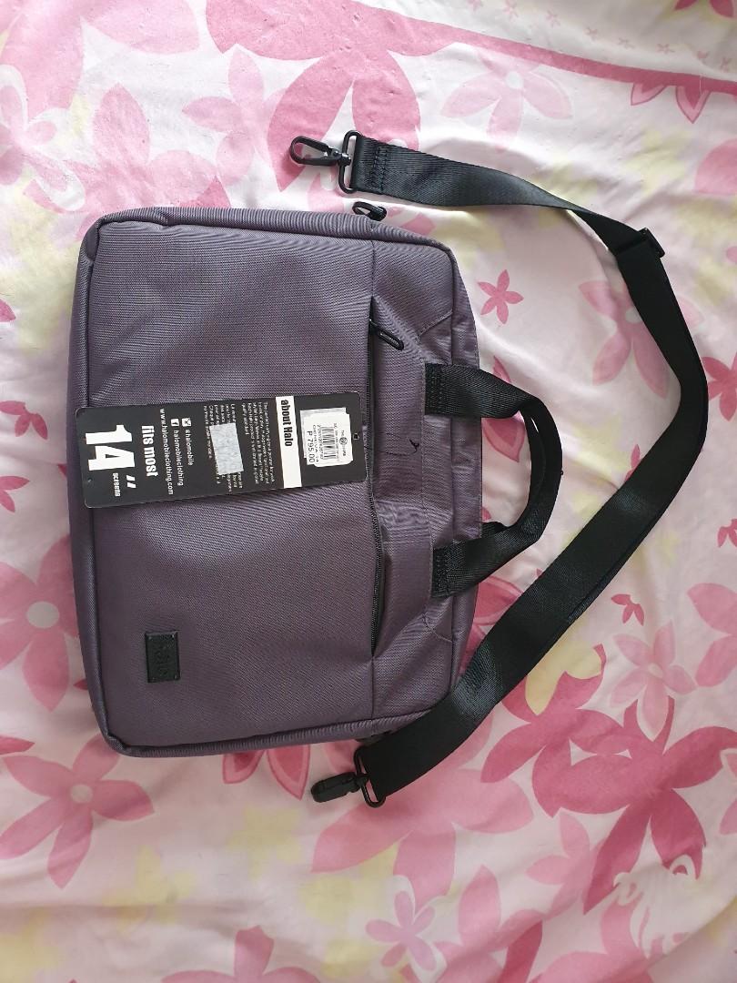 Halo laptop bag 1314 inches, grey/black, with tag price, Women's