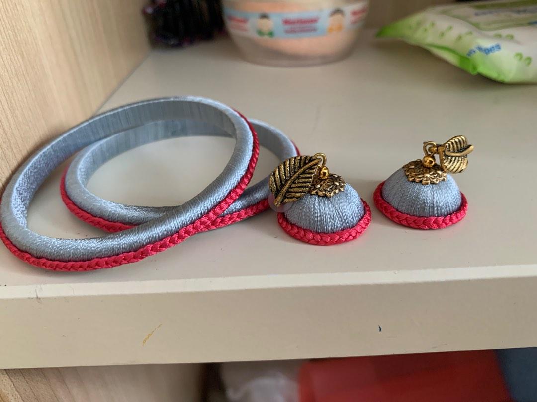 Thread bangles shop and earrings