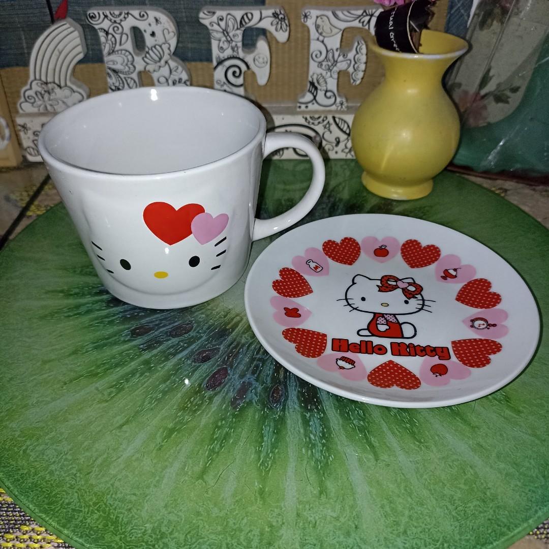Hello Kitty Cup & Saucer Set (Japan), Furniture & Home Living