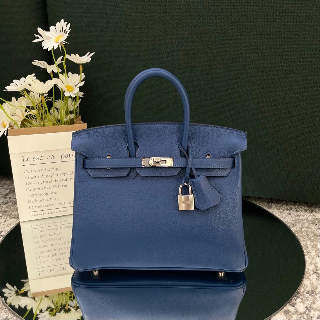 NEW Hermes Birkin 25 Blue France Togo Ghw, Women's Fashion, Bags & Wallets,  Tote Bags on Carousell