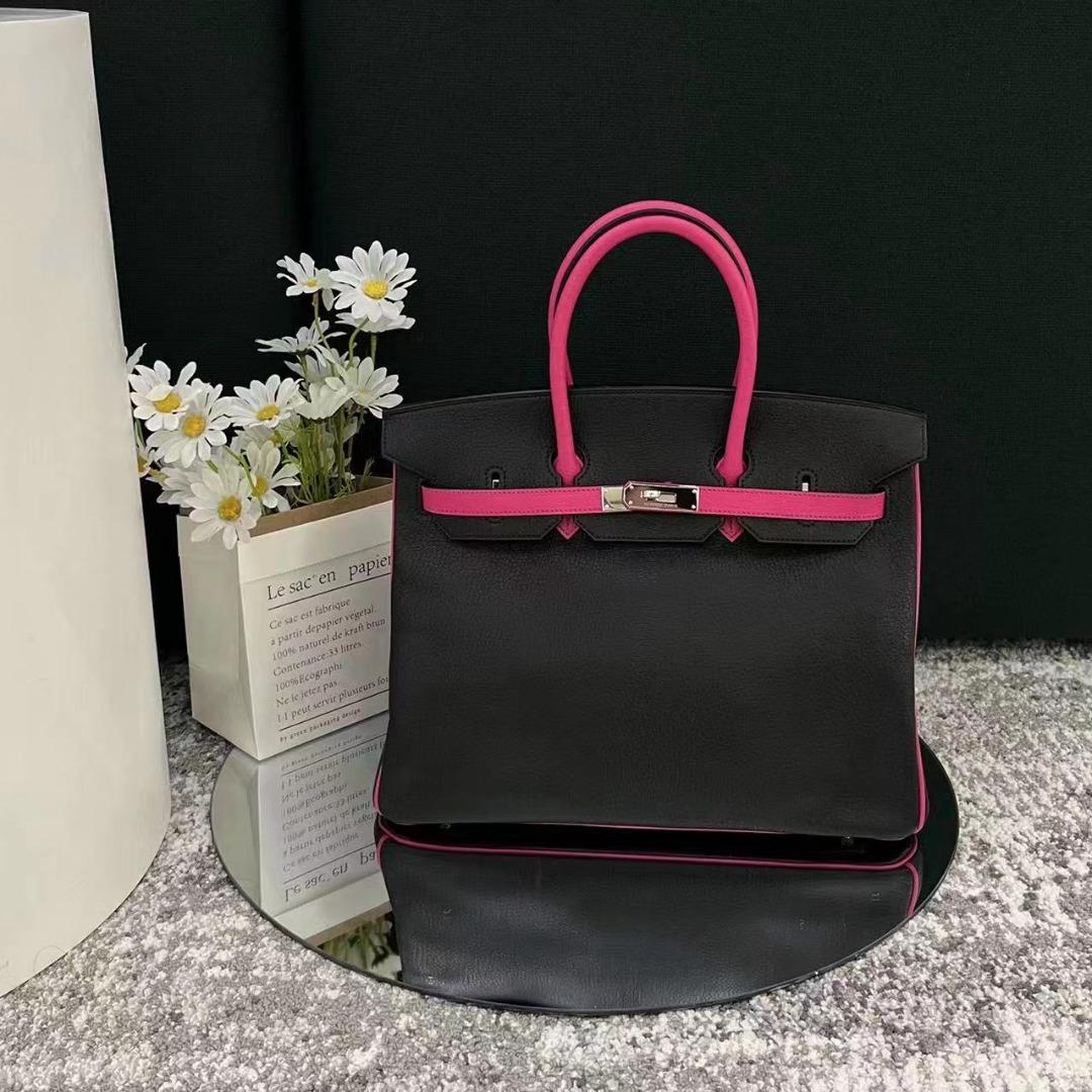 HERMES BIRKIN BLACK WITH SILVER HARDWARE BAG, Women's Fashion, Bags &  Wallets, Tote Bags on Carousell