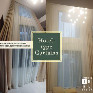 HIGH QUALITY HOTEL-TYPE CURTAINS
