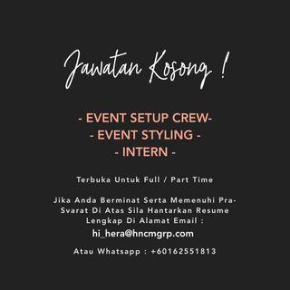 HIRING FOR WEDDING EVENT COMPANY
