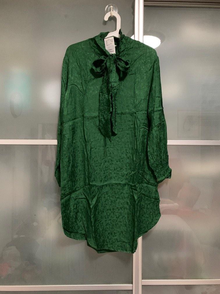 H&m emerald green dress 2025