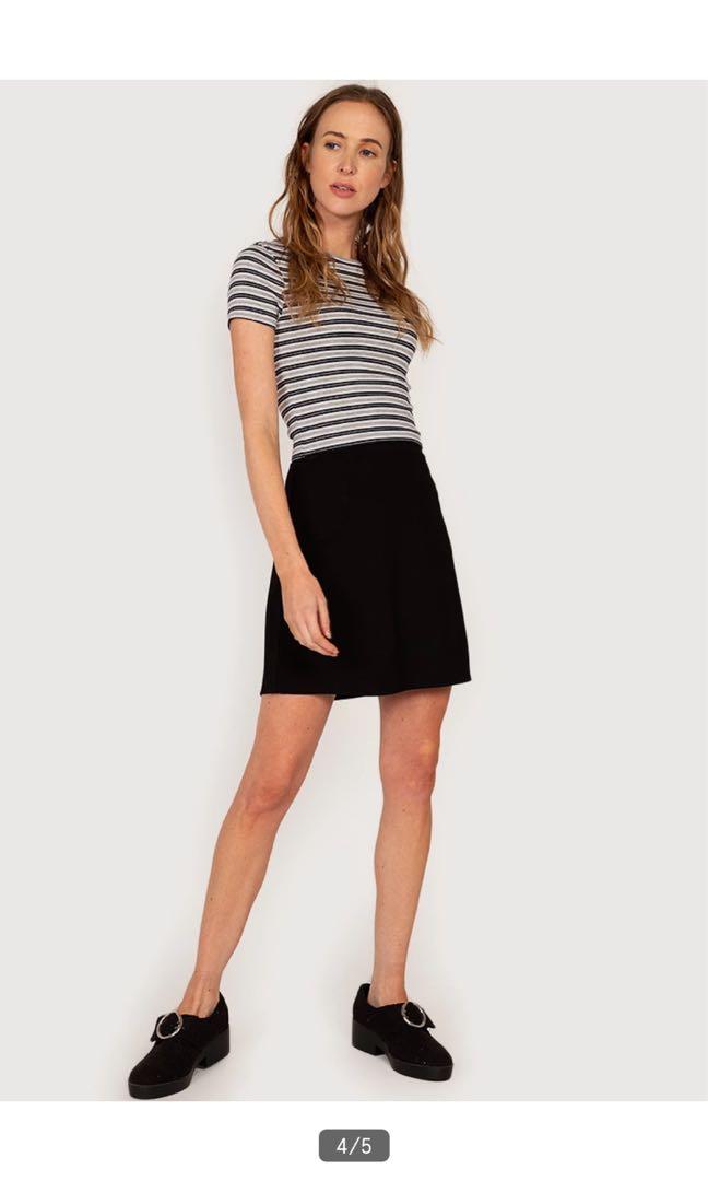 H M Jersey A Line Skirt Women s Fashion Bottoms Skirts on Carousell