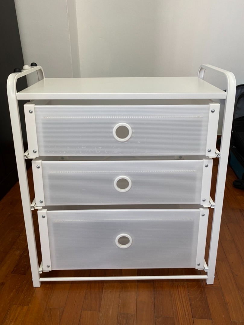 Ikea LOTE chest of 3 drawers, Furniture & Home Living, Furniture
