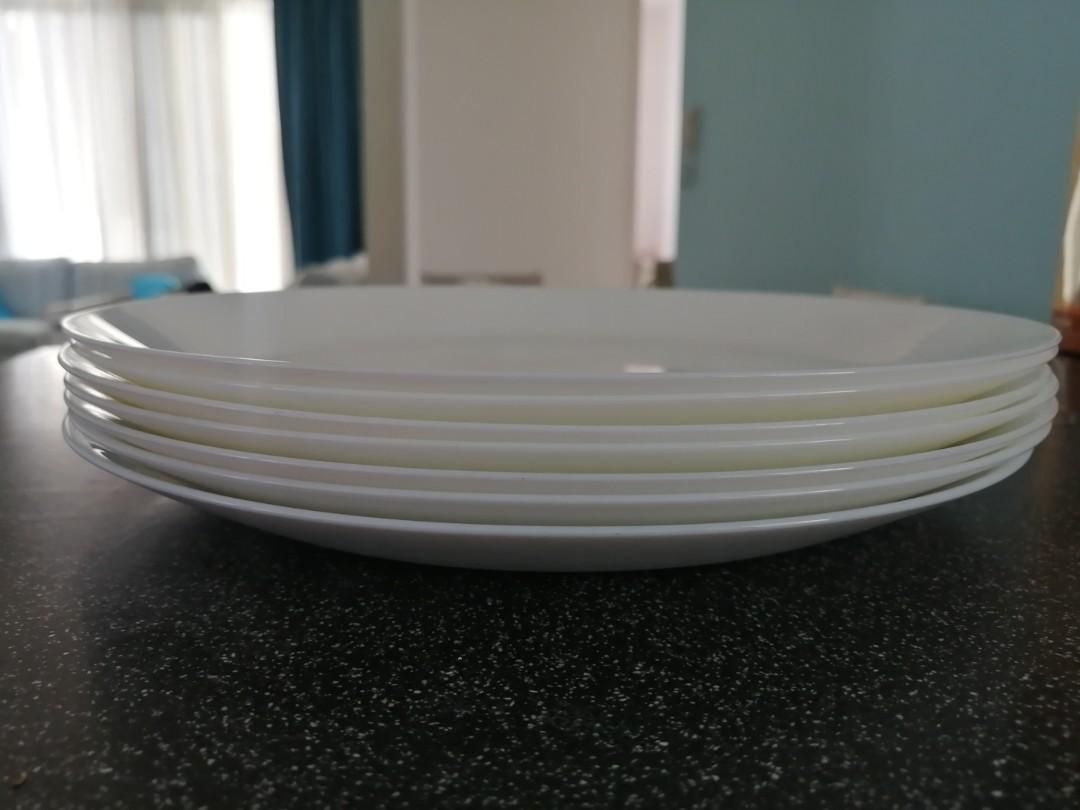 IKEA dinner plates. 7 plates 25cm, Furniture & Home Living, Kitchenware