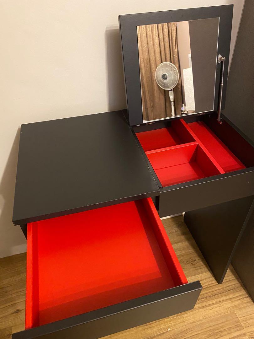 IKEA Dressing Table (Black), Furniture & Home Living, Furniture, Tables