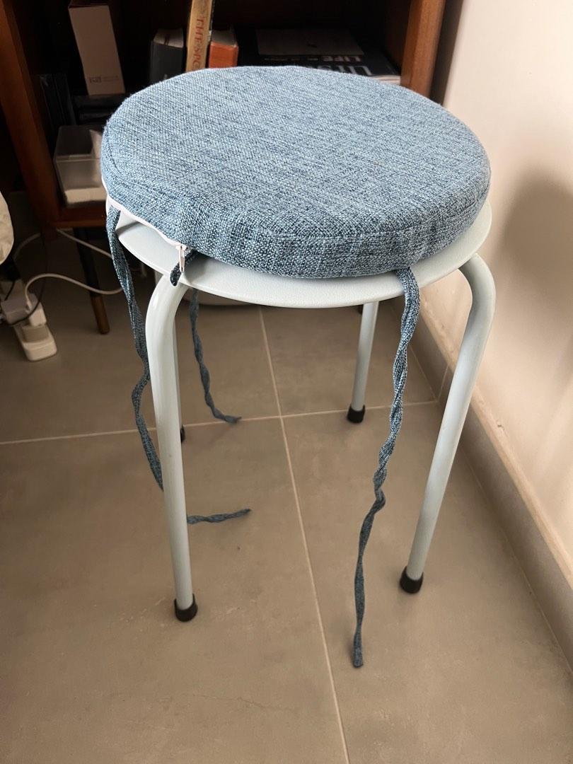 IKEA Marius Stool with custom cushion, 傢俬＆家居, 傢俬, 椅子 Carousell