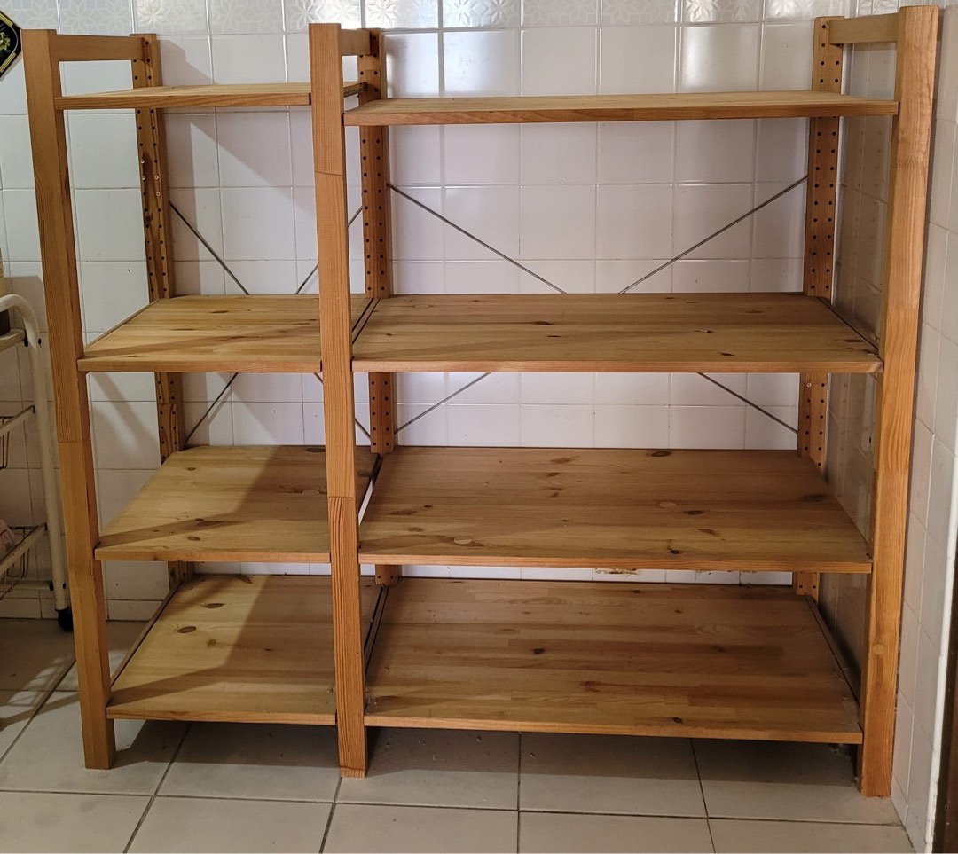 Ikea Solid Pinewood shelf, Furniture & Home Living, Furniture, Shelves