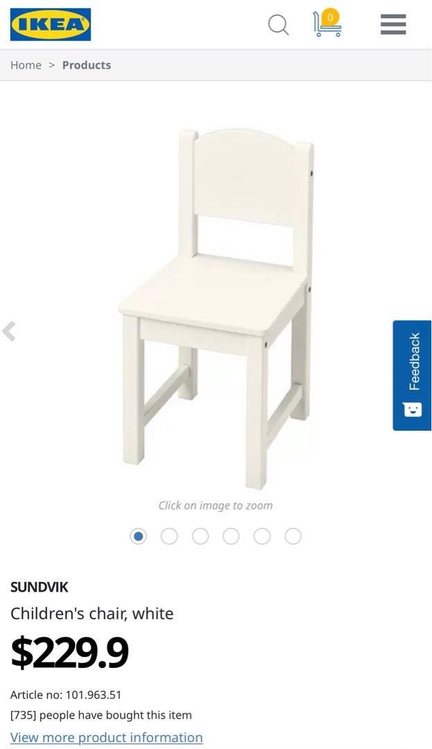IKEA SUNDVIK Table & Chairs, 兒童＆孕婦用品, 兒童傢具, 兒童傢具 桌子及椅子 on Carousell