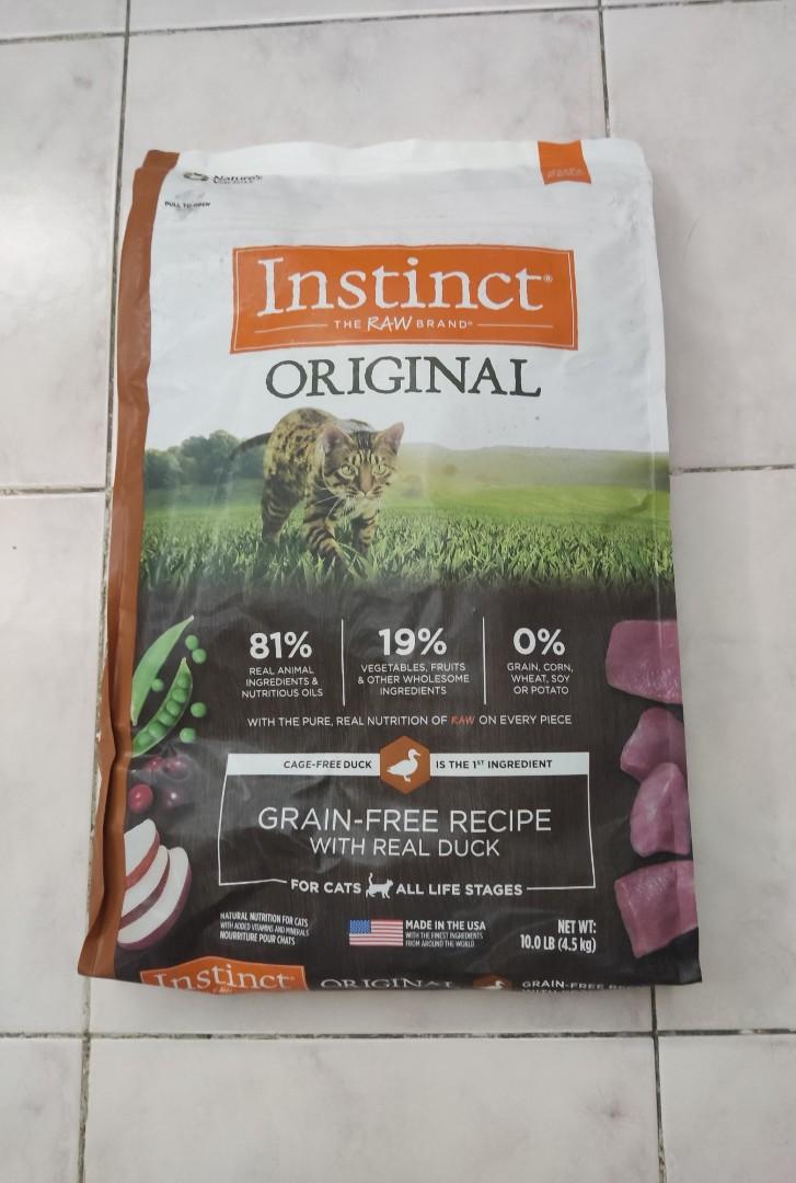 Instinct Original Cat Food (Duck) USA, Pet Supplies, Pet Food on Carousell